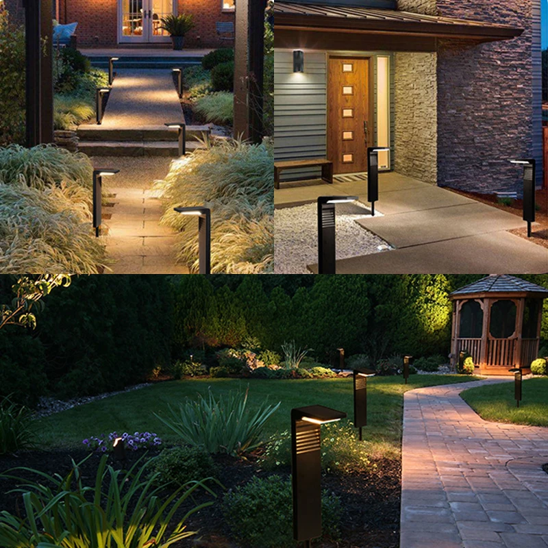 LED Solar Garden Lights Outdoor Waterproof Landscape Path Decoration Solar Powered Lamp Courtyard Lawn Fence Sunlight Light