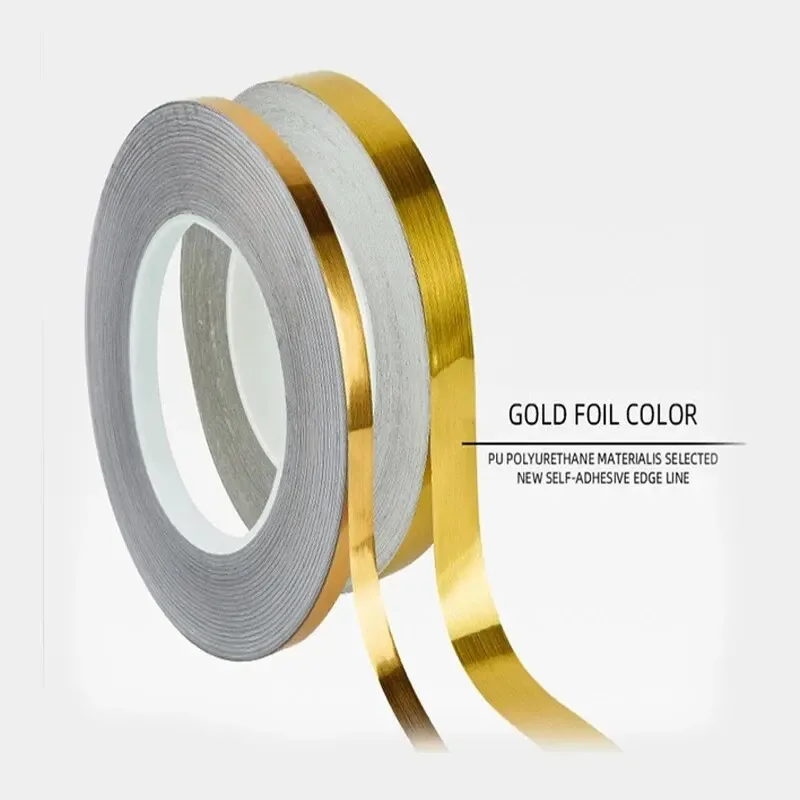 50M Roll Tile Gap Tape Oro Spazzolato Decorazione Della Casa Wall Seam Sigillante Soffitto Adesivi Impermeabili Autoadesivi Decorazioni