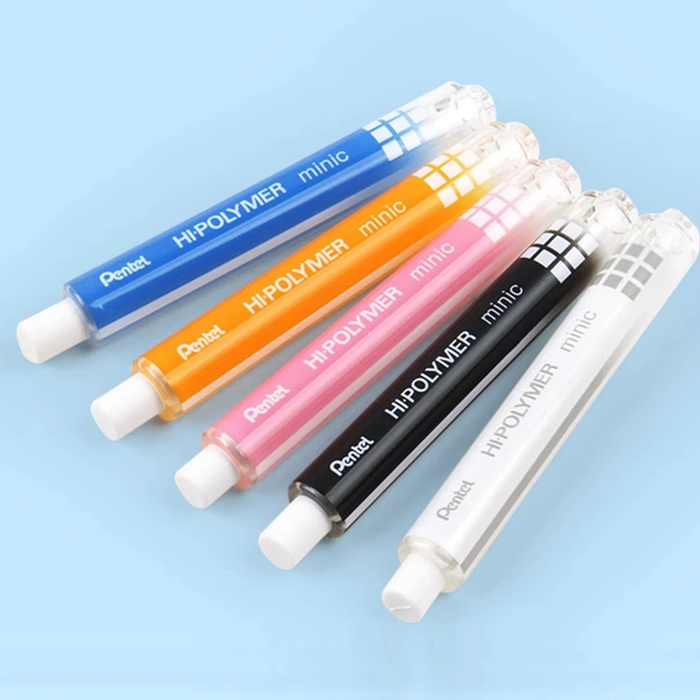 1pcs Japan Pentel Pencil Eraser ZE82 Mini Pen Style Automatic Retractable Cute Art Eraser Clean Debris Free Creative Stationery pencil eraser