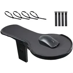 Ergonomic Computer Chair Mouse Pad Platform with Wrist Support Tray (Special for chairs)