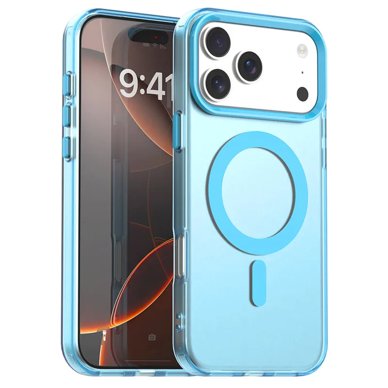 Translucent Candy Color Matte Shockproof Protective Phone Case