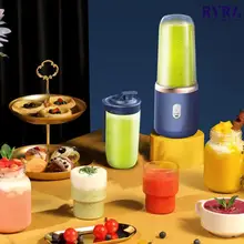  Portable Juicer Blender Electric Fruit Juicer Cup USB Charging Juicing Cup Squeezer Smoothie Mixer Home Machine Portable Blender 
