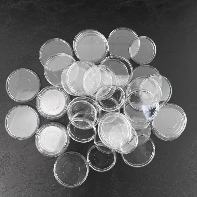 Multiple Sizes Transparent Binding Discs Loose-leaf Notebook Rings Disc Button Binder Planner DIY Scrapbook Supplies 11pcs/box