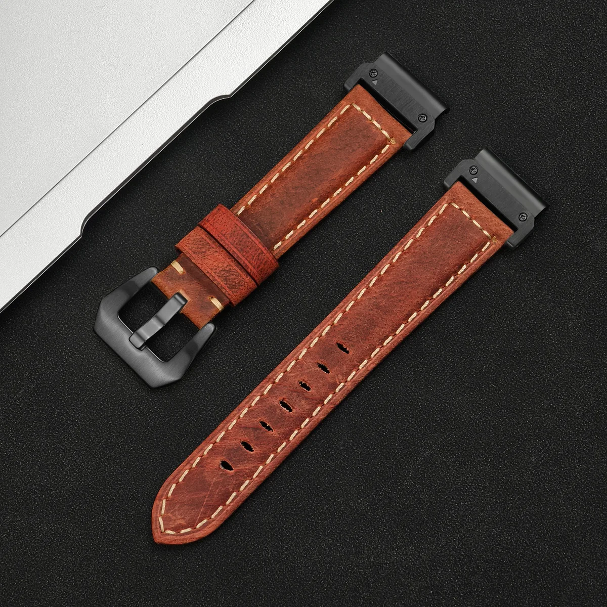 Premium Genuine Leather Quickfit Watchband Strap – 26mm & 22mm