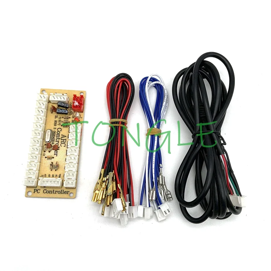 전선이 있는 아케이드 MAME 게임 조이스틱, USB 인코더, 1-2 인용 컨트롤러, PC, PS3, PS4, 안드로이드, IOS, XBOX360, 무선, 유선