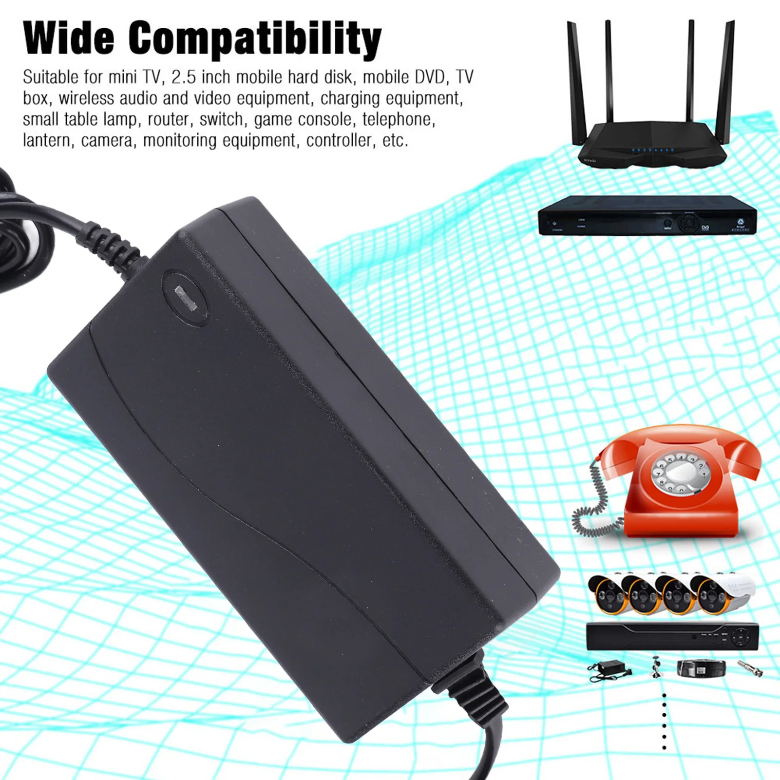 12V 6A 전압 AC DC 전원 공급 장치 범용 어댑터 충전기 100 - 전원 어댑터 전원 어댑터 전원 공급 장치
