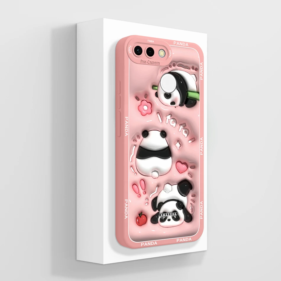Fun Cartoon Liquid Silicone Phone Case - Full Protection Bumper Cover