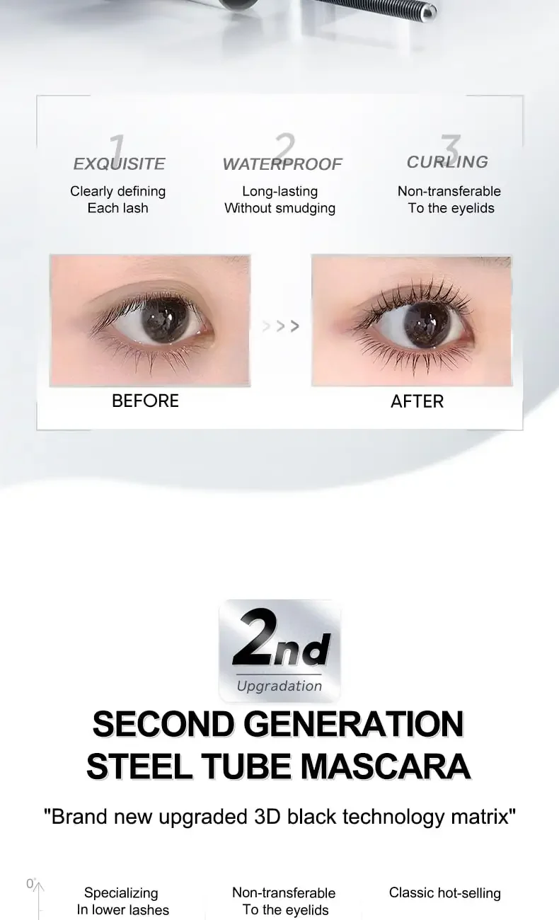 Mascara waterproof alle fibre di seta incurvante nero intenso_voghion.com