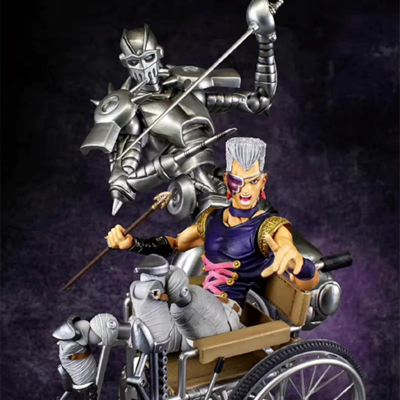 

Original Anime Jan Pierre Polnareff Silver Chariot Jojo's Bizarre Adventure Action Figurine Pvc Model Collection Ornament Gifts