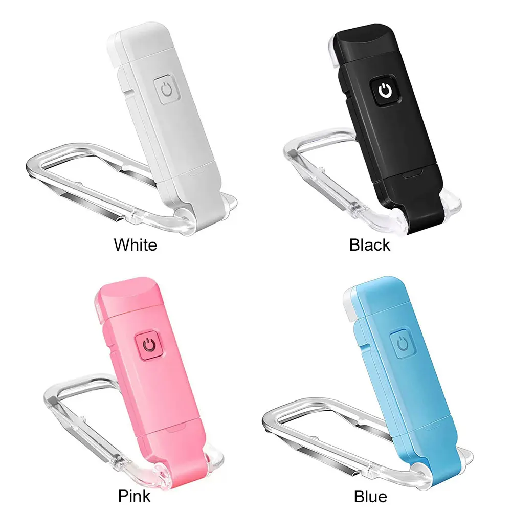 LED Desk Lamp Rotatable USB Rechargeable Book Light Eye Protection Night Light Portable Clip Desk Bookmark Read Night Lamp