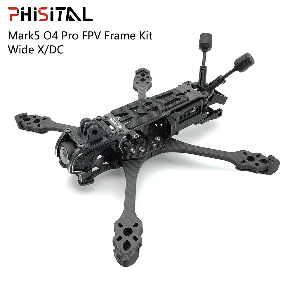 PhiSital Mark5 O4 Pro FPV Frame Kit X/DC Vesion 5inch Carbon Fiber Quadcopter Racing Drone for RC freestyle DIY parts