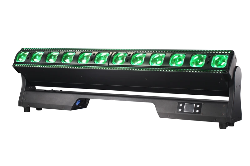 2 pieces LED pixel control Zoom 12x40W RGBW 4-In-1 LED Beam Wash Bar Moving Head