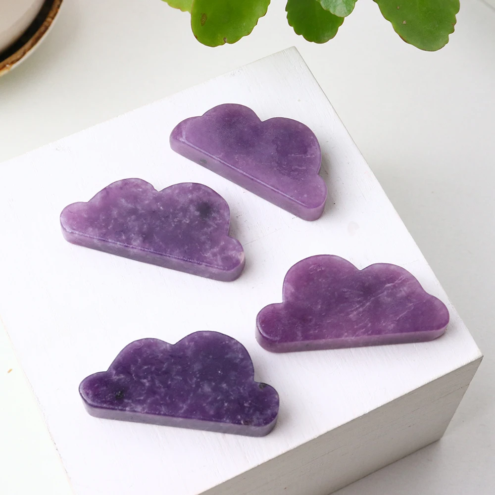 Természetes purole Kvarc stones lepidolite Fafaragvány Felhőzet Kristálytiszta Gyógyulás Gemma Feng Shui Etnikum mesterségek