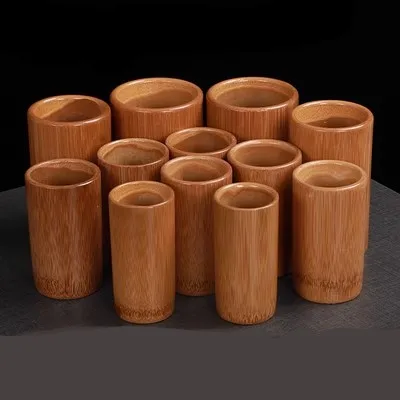10/12/14/16pcs Tradition Chinese Carbonized bamboo wood cans suction tanks cups Fire Cupping Set Acupuncture Therapy Treatment 4