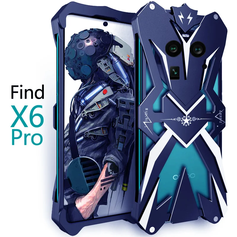 

Metal Steel Machinery Series Cases Thor For OPPO Find X6 Pro Heavy Duty Armor Aluminum Covers For OPPO Find X6 X6Pro CASE Cover