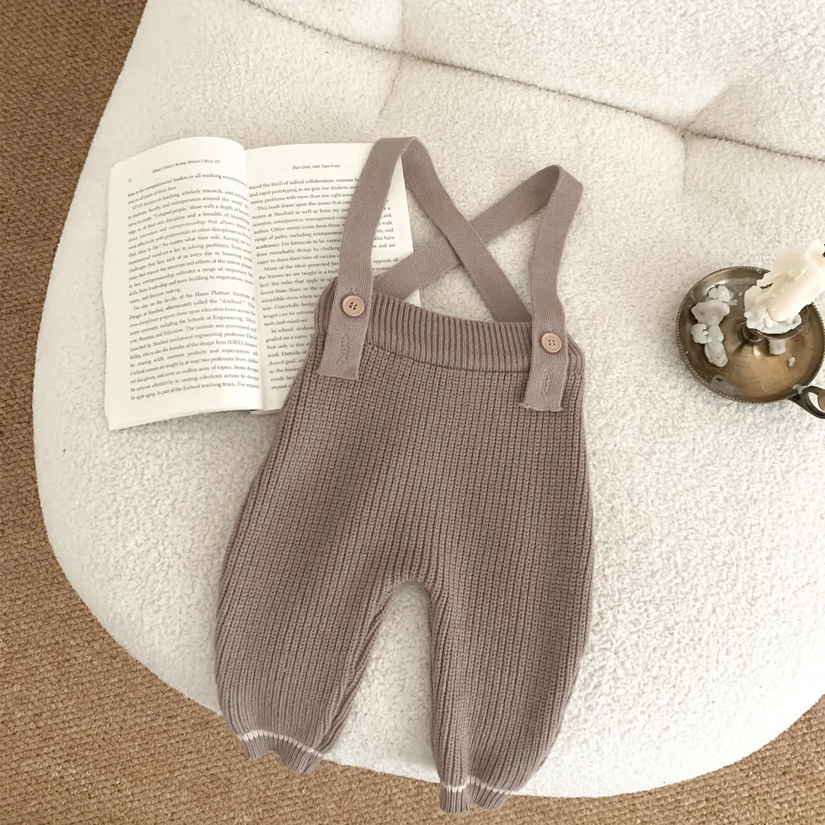 Autumn Kid Knitwear Fashion Boy Baby Knitting Casual Sweater Coat Girl Children Knitted Cotton Solid Overalls Infant Knit Jacket