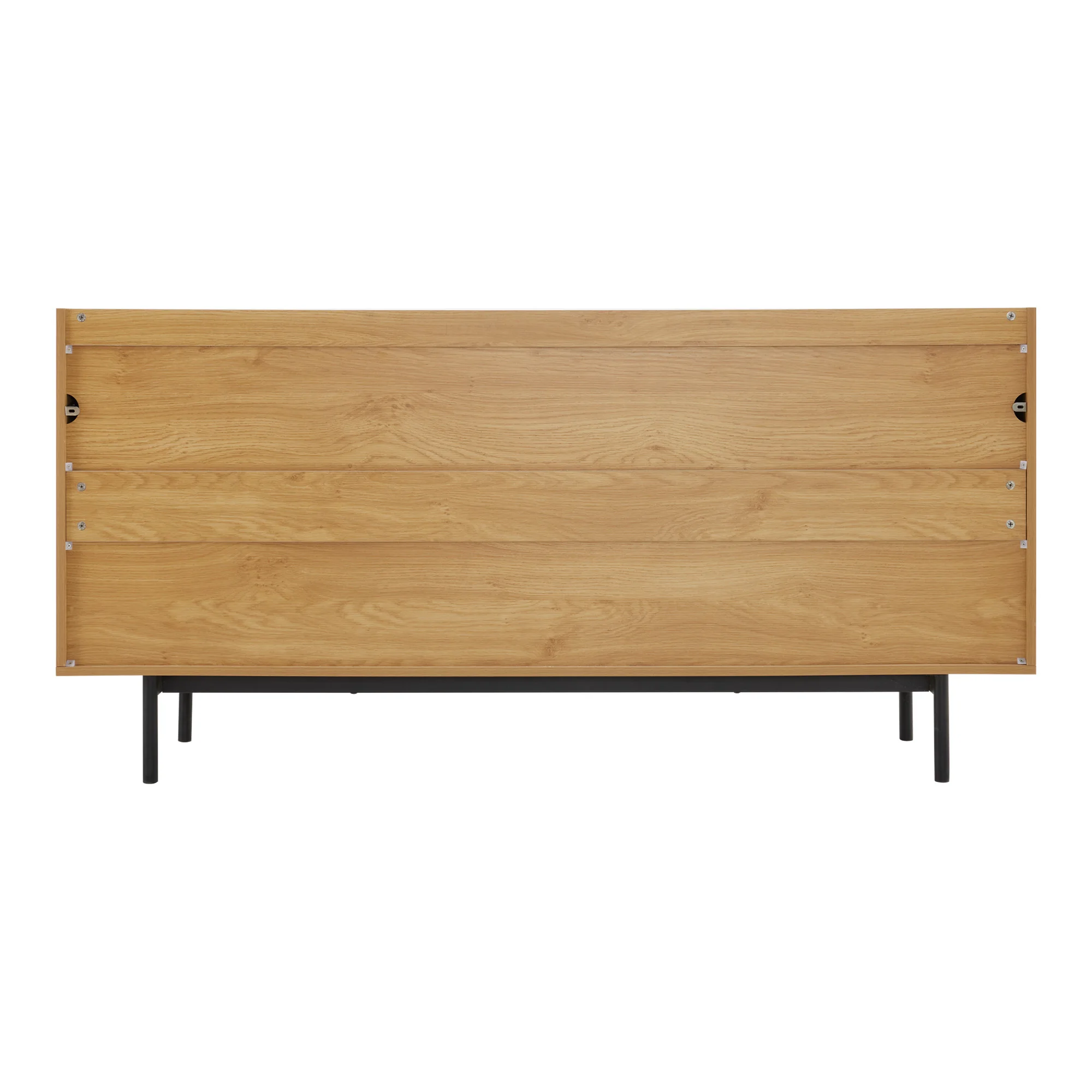 Sideboard für Wohnzimmer, Buffetschrank mit 4-türigem und Metallinlage – vielseitige Kommode, Sideboard, Beistellschrank – Detail 17