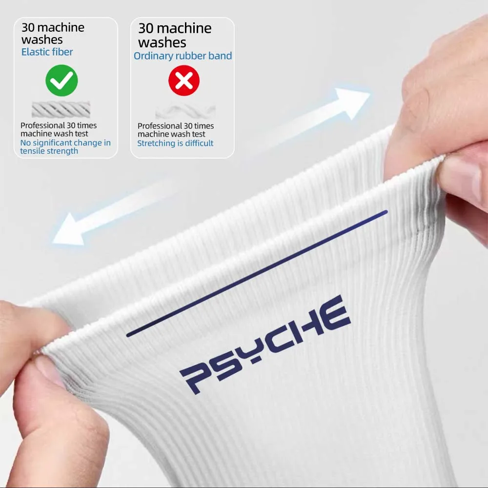 PSYCHE 프로 농구 양말 수분 흡수성 높은 탄성 튜브 스포츠 양말 남성용 훈련 캠핑 사이클링