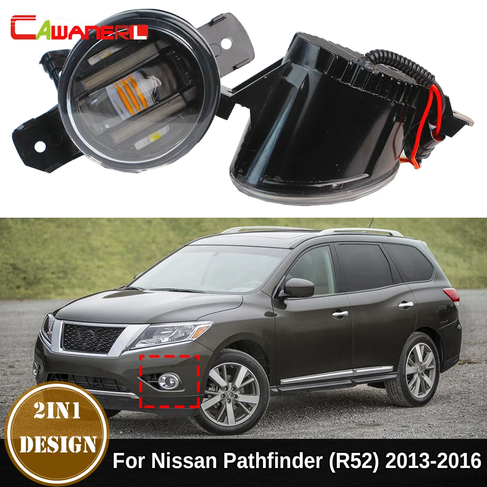

2 Pieces 36W Car Driver + Passenger LED Fog Light DRL Daytime Running Lamp H11 12V For Nissan Pathfinder R52 2013 2014 2015 2016