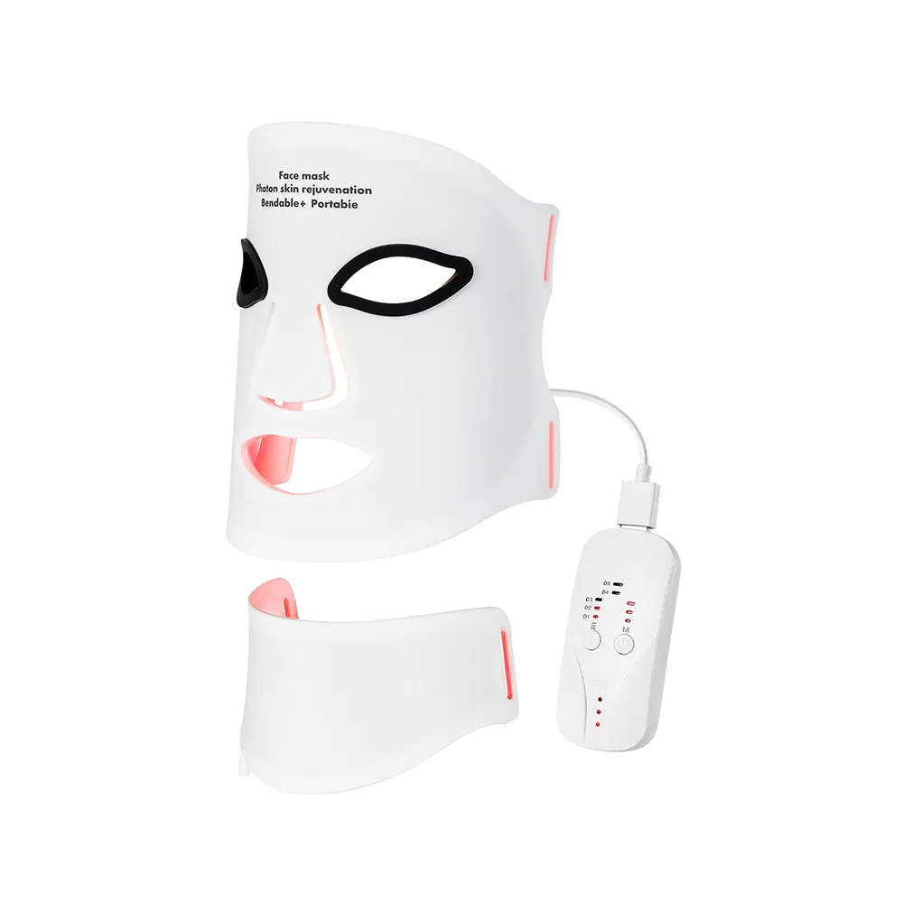 Wireless 7 Colors LED Face Beauty Machine Photon Facial Neck