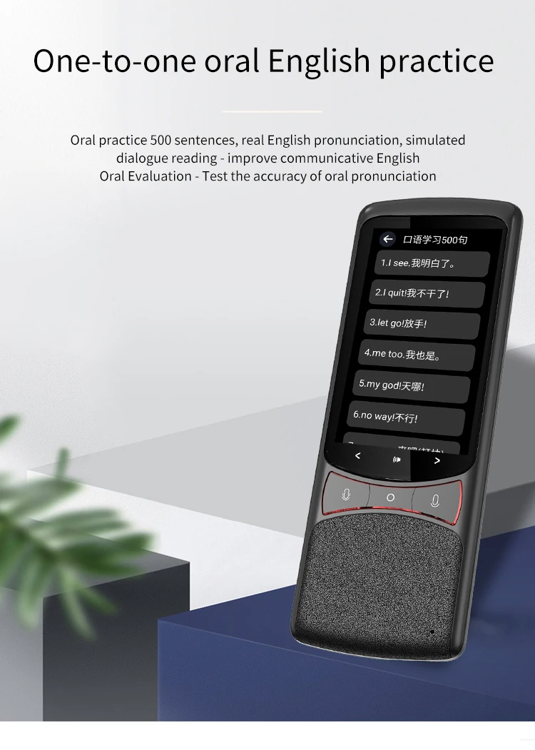 Offline voice translator intelligent portable 137language 4Gwifi real-time translator without internet translation headset stick