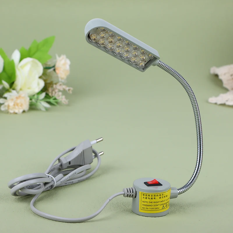 1Pc 10/20/30 LED Sewing Machine Lamp 360 Flexible Adjustable Gooseneck Work Lamp With Base For Workbench