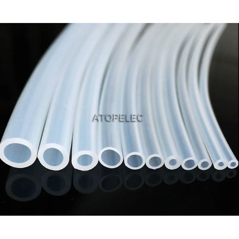 1M ID 11/12/14/15/16/18/20/22/25/30/32/36/38/50mm Flexible Soft Food Grade Silicone Hose Tube Pipe 180℃