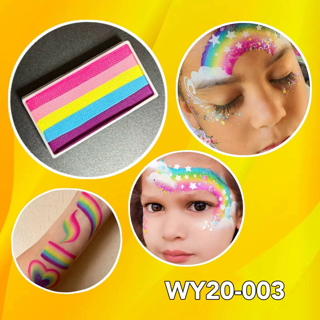 Hot Rainbow Split Cakes 20g Body Art Face Painting Water-based Holiday Adults Kids Cosplay Hot Sell 4