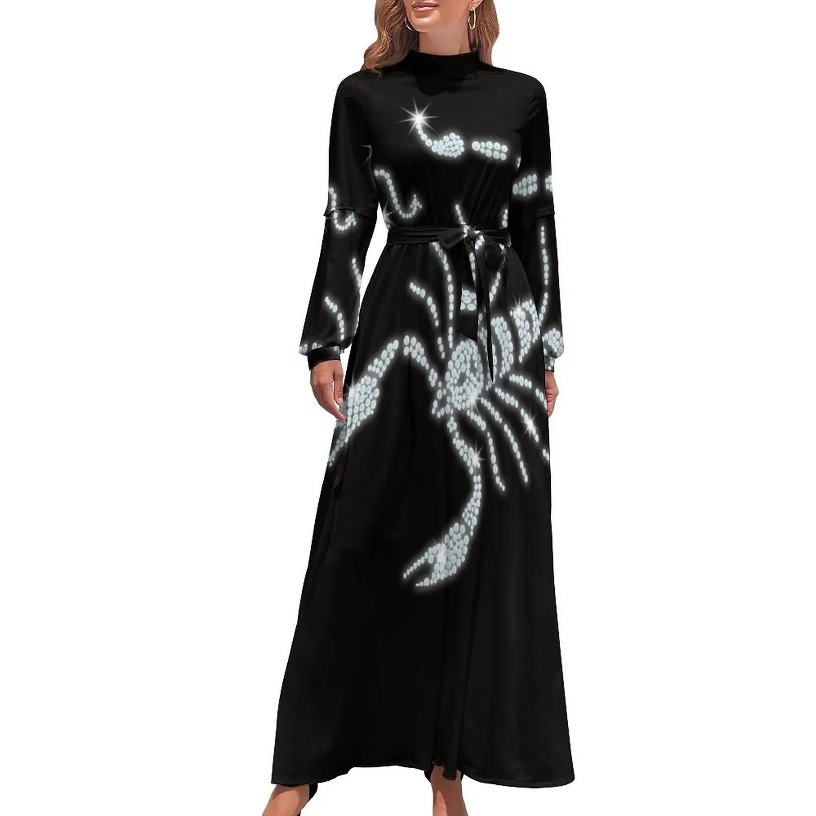 thumbnail image 1 of Escorpio Zodíaco Astrología Horóscopo Cumpleaños Vestido largo Vestido largo Ropa de mujer Vestido de noche de mujer Vestido largo de mujer, 1 of 5