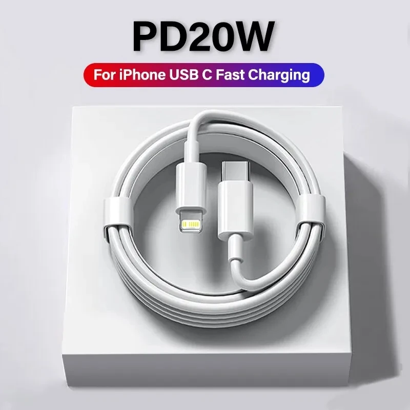 Original 20W PD Fast Charging USB Type C to Lightning Cable For Apple iPhone 14 13 12 11 Charge Data Wire Cord Phone Accessories