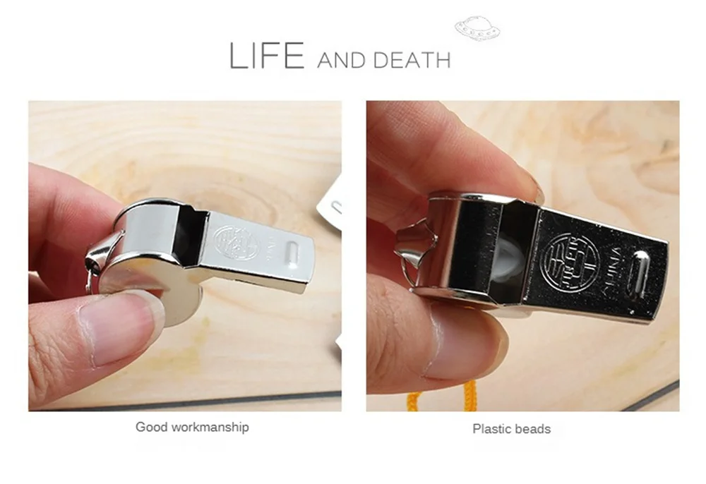 Description Picture 3 of itemMetal Whistle Referee Sport Rugby Party Outdoor sports Like Whistle Training School Soccer Football Colorful lanyard Whistle