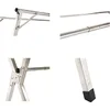 Clothes Drying Rack for Laundry Foldable Free of Installation Adjustable Stainless Steel Garment Rack 5