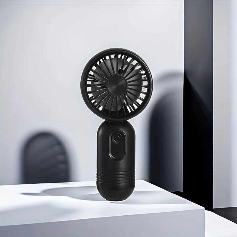 Portable Mini USB Rechargeable Fan with 3-Speed Settings - Ideal for Home, Office, and Outdoor Adventures