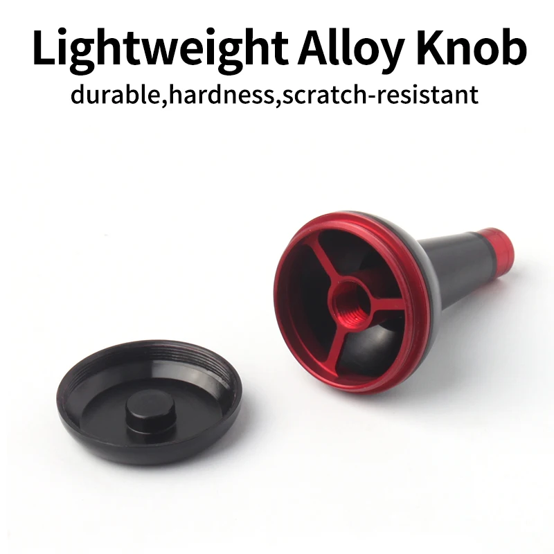Kawa New Fishing Reel Handle Knob 7075 Alloy Aluminum Materail Lightweight Length 46mm Weight 9.5g/pc Accessory Fishing Reel DIY
