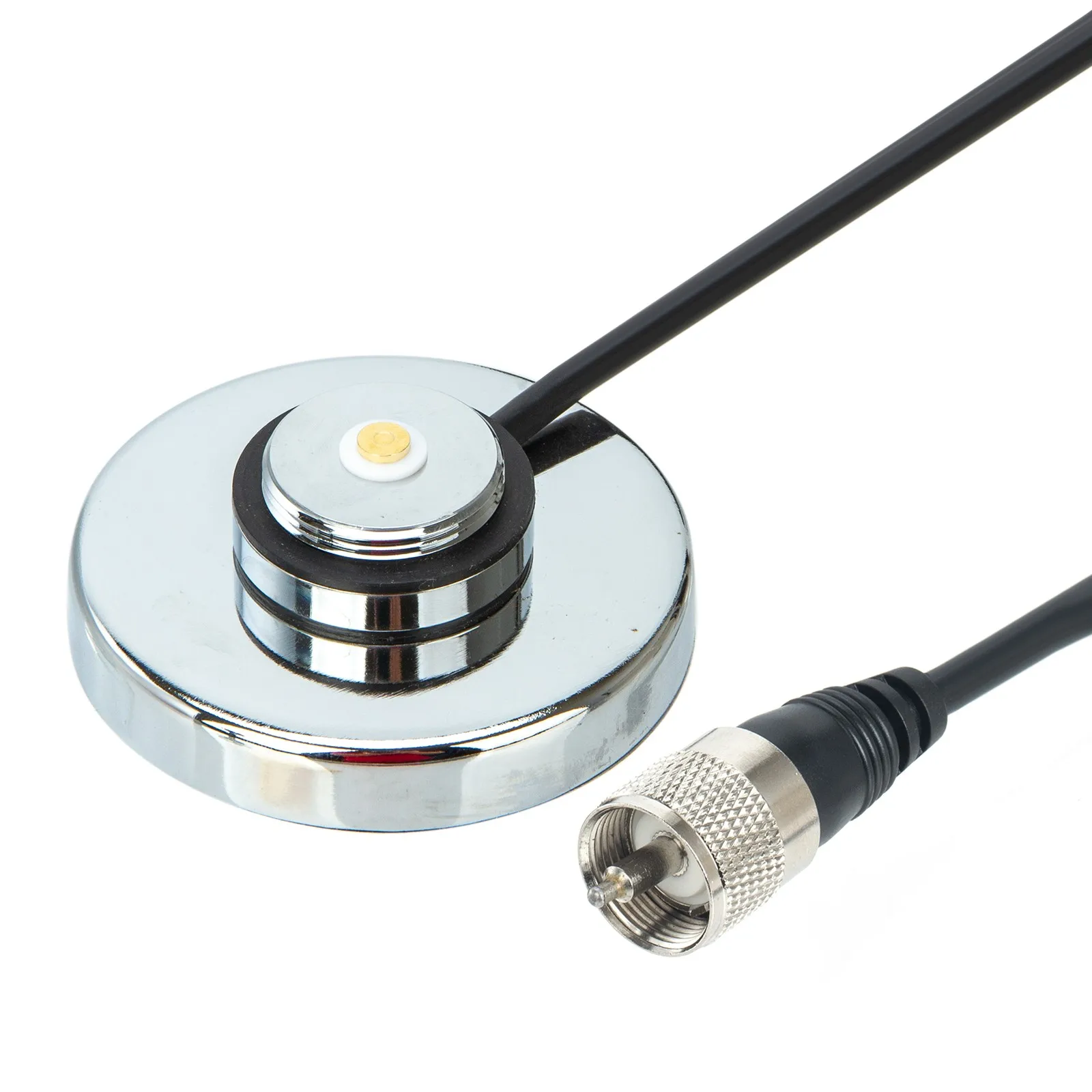 NMO Antenna with NB70 NMO Magnetic Mount Base 5M PL259 Connector Coaxial RG58 Cable For QYT TYT Car Mobile Radio Silver NMO Kit