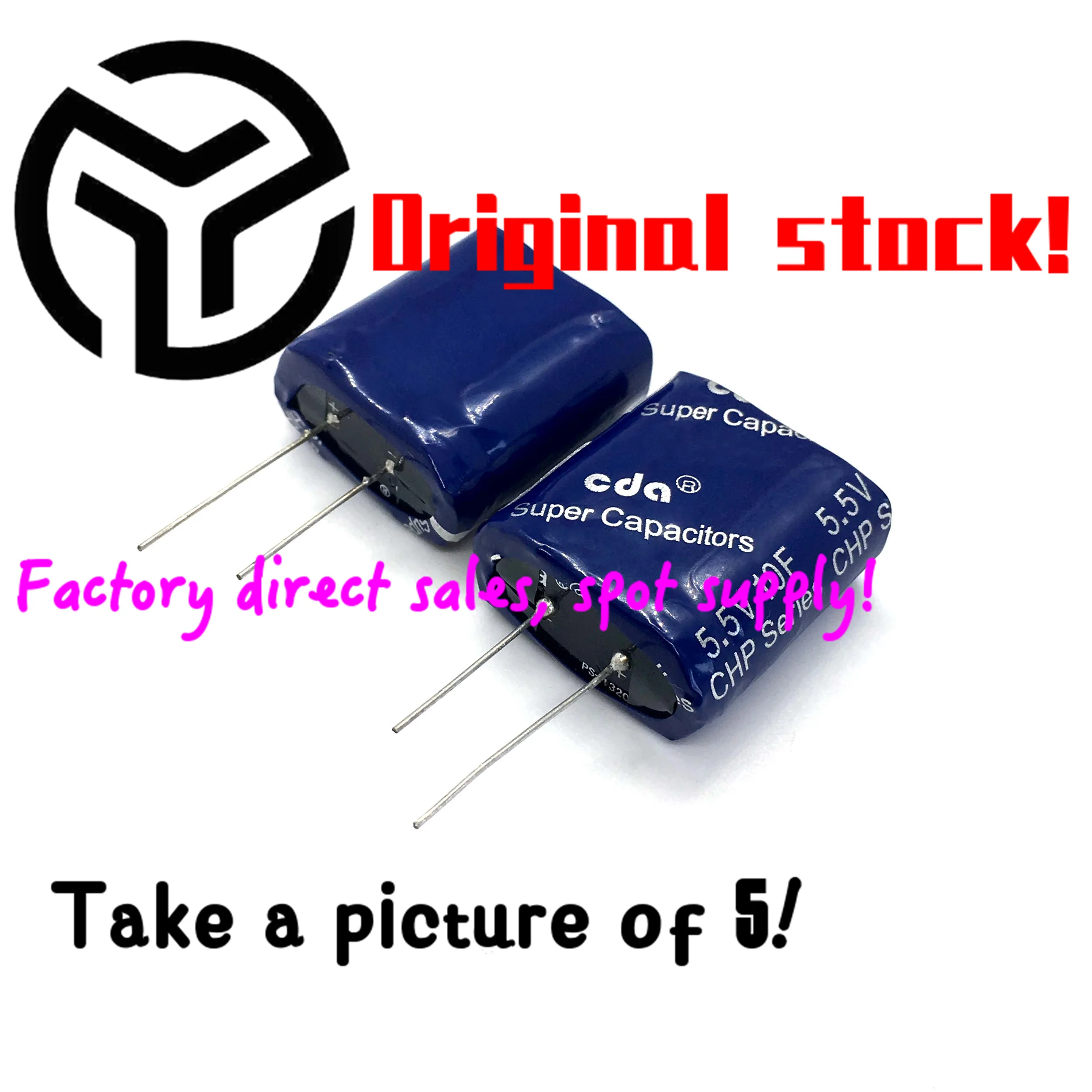 10Pcs Farad Condensatore Super Condensatore 5.5V 10F Gold Condensatore Combinato Tipo 5.5 V10F 13*26.5*2 Spot Vendite Dirette