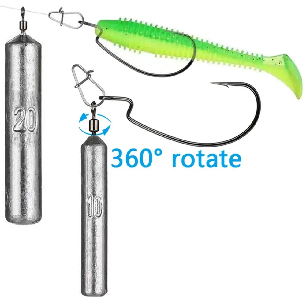 Fishing Tools Fishing Weight 15PCS/Lot Sinker Mold 3.5g 5g 7g 10g 14g 20g Tube Bullet Plumb Pendant Metal Jig Sast Sea Tackle Kit Pesca Tool
