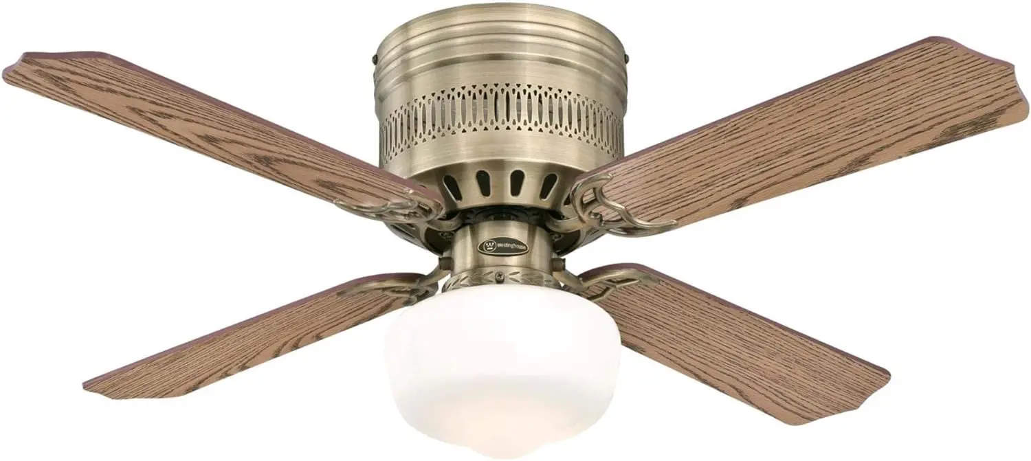 

7230900 Casanova Indoor Ceiling Fan with Light, 42 Inch, Antique Brass
