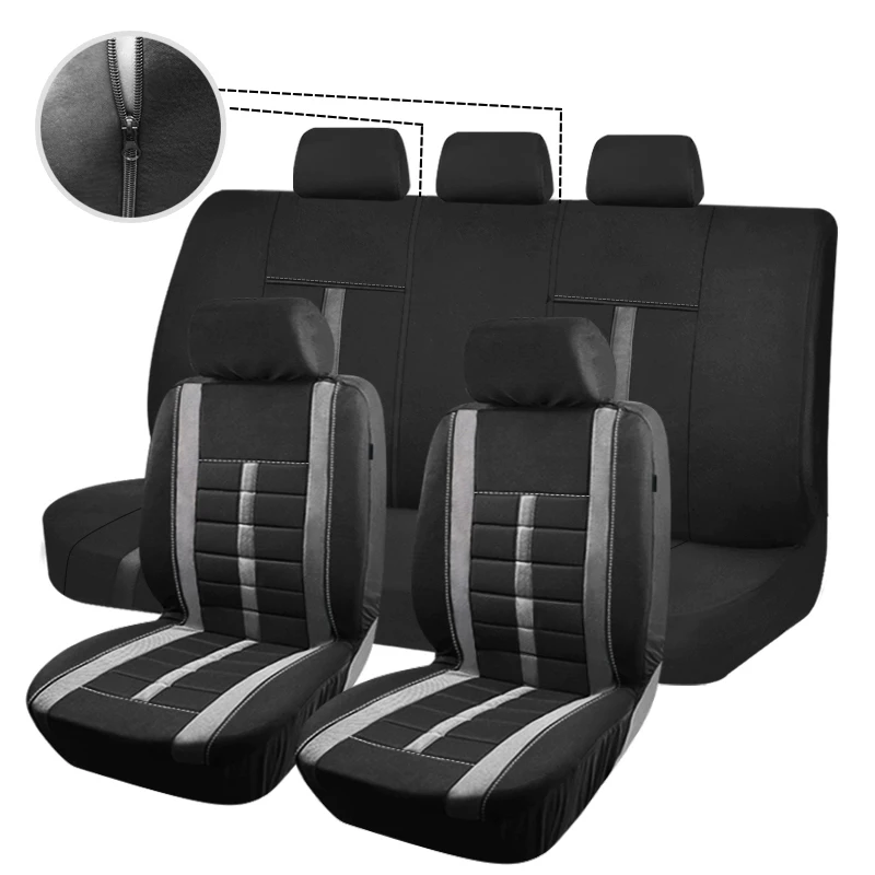 

Universal Car Seat Covers Fit For Most Car Suv Truck Vans Car Accessories Interior With Rear Seat Split Airbag Compatible