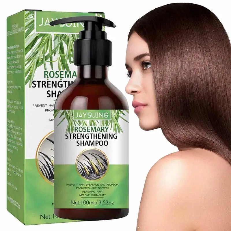 

Natural Rosemary Hair Growth Shampoo Anti Frizz Prevent Hair Falling Deep Cleaning Anti Hair Loss Hair Care Shampoo 100ml