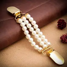 

2 Colors Women Collar Clip Anti-deform Eco-friendly Eye-catching Long Time Use Alloy Cardigan Collar Clip for Women