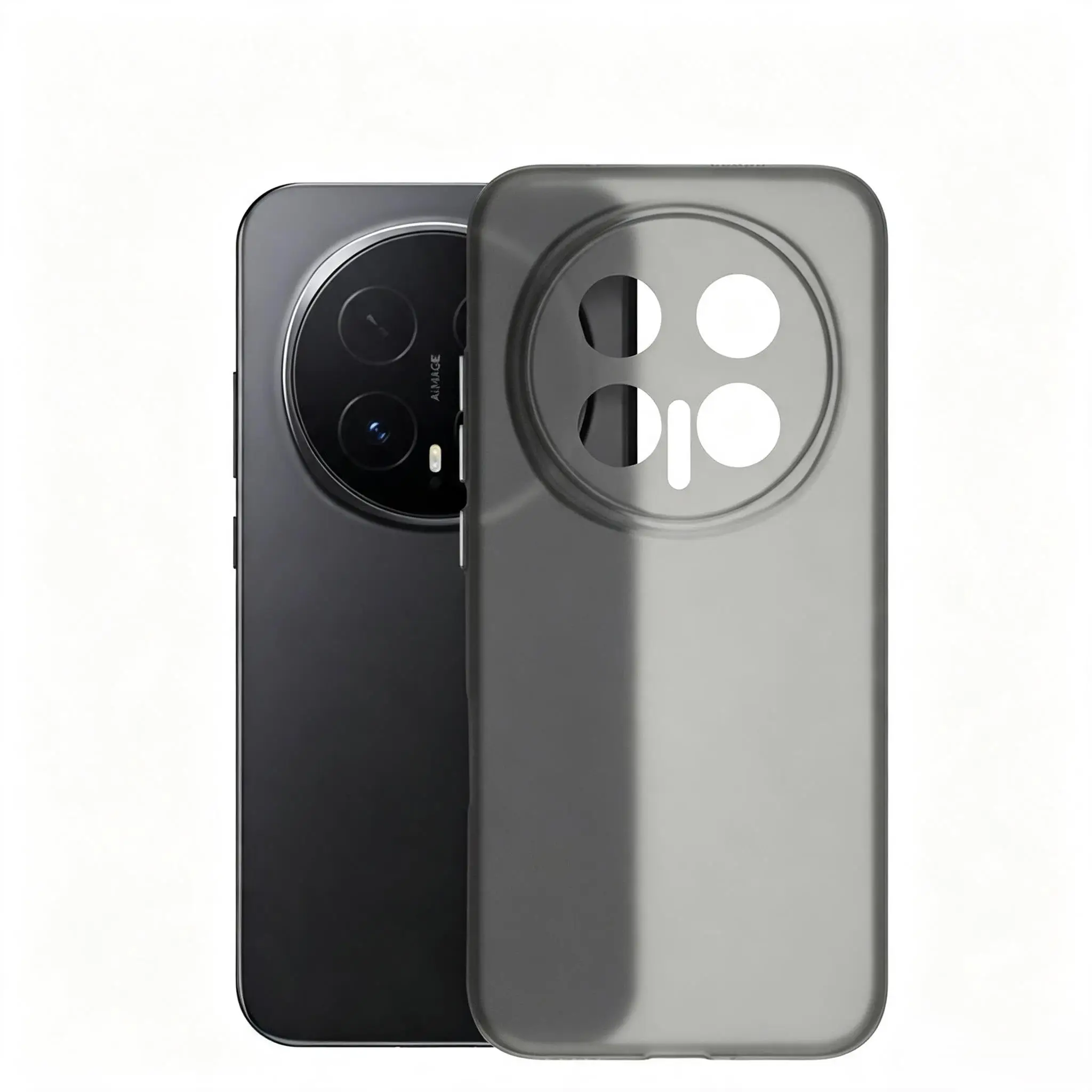Ultra Thin Soft TPU Matte Gray Translucent Silicone Phone Case