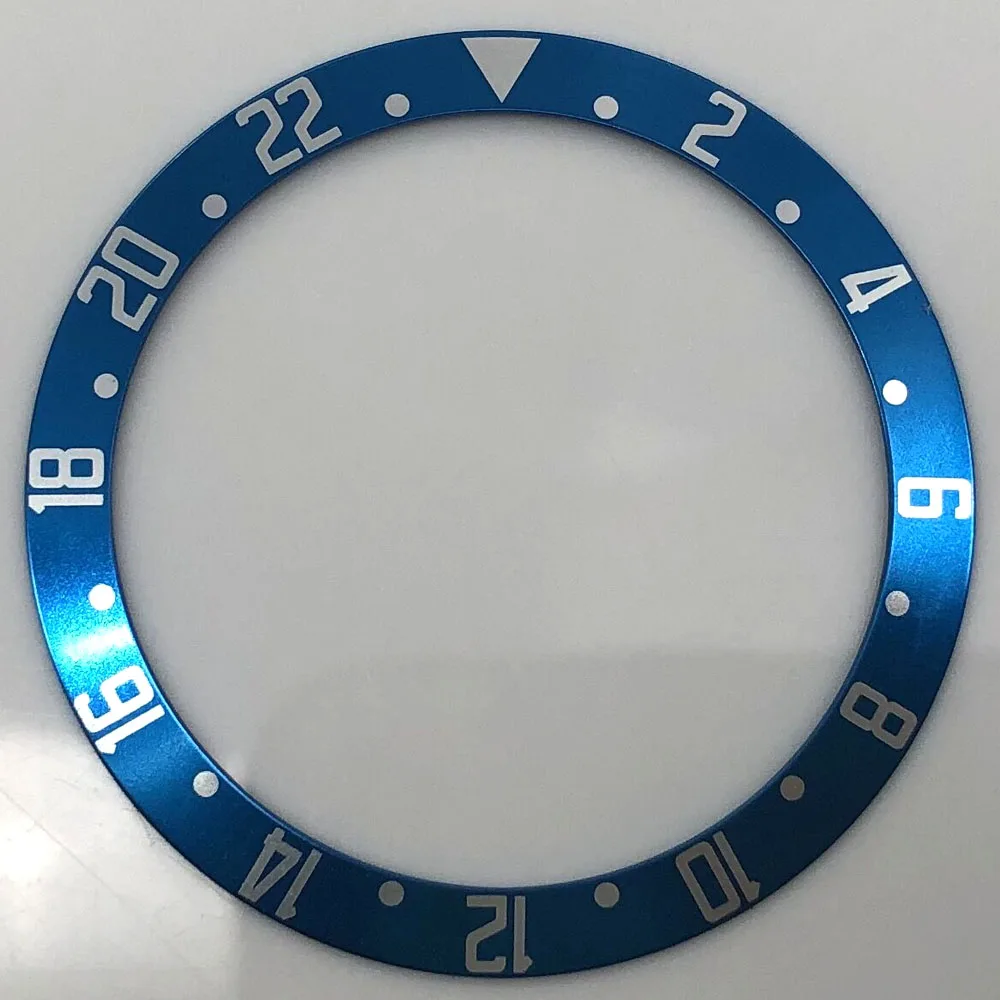 Aluminum Bezel Watch Parts - Multicolor Variety, 39.5mm Outer Diameter