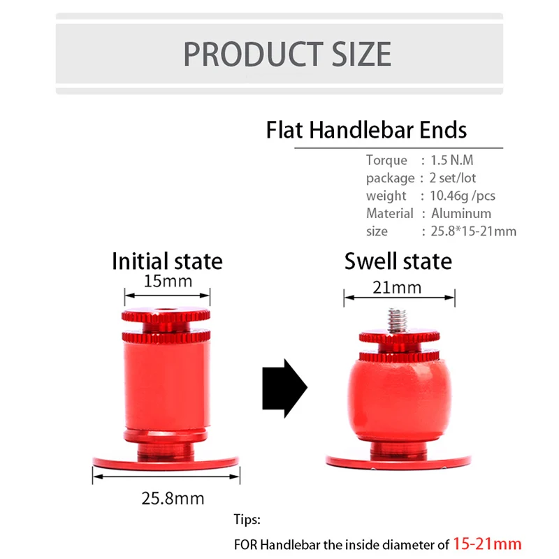 Premium Aluminum Bike Handlebar End Caps – Foldable Cycling Accessories