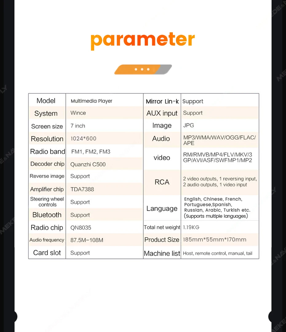 Technical specifications
