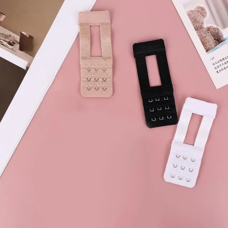 Bra Extender Bra Buckle Bra Straps Invisible Bra Straps 2-100pcs Bra Extension Strap Women's Adjustable Extenders Belt Buckle Soft Elastic Bra Strap Hook Clip Underwear Accessories