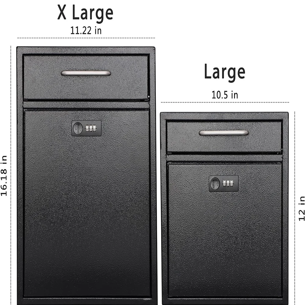 Wall mounted Mailbox with combination Lock Hanging Fixed Mailbox
