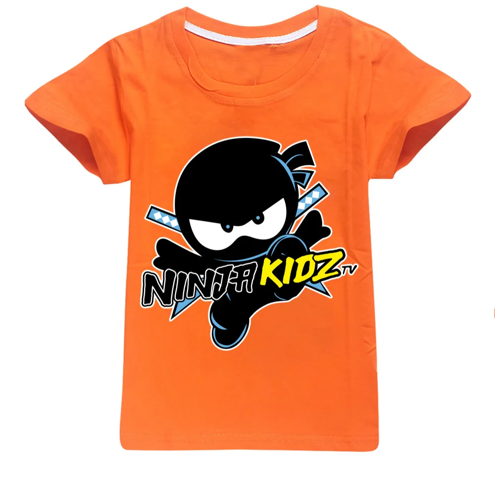 Ninja Kidz B Kids Clothes Cotton Short-sleeved T-shirts Children Sweatshirt  Cartoon Teenager Tops Boys Girls Clothing - AliExpress