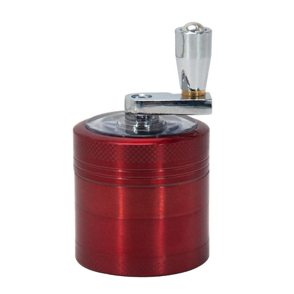 4-Layer Zinc Alloy 40mm Herbal Crusher Tobacco Grinder Smoke Manual Kitchen Herb Metal Layer Grinders Spice Mill Accessories 5