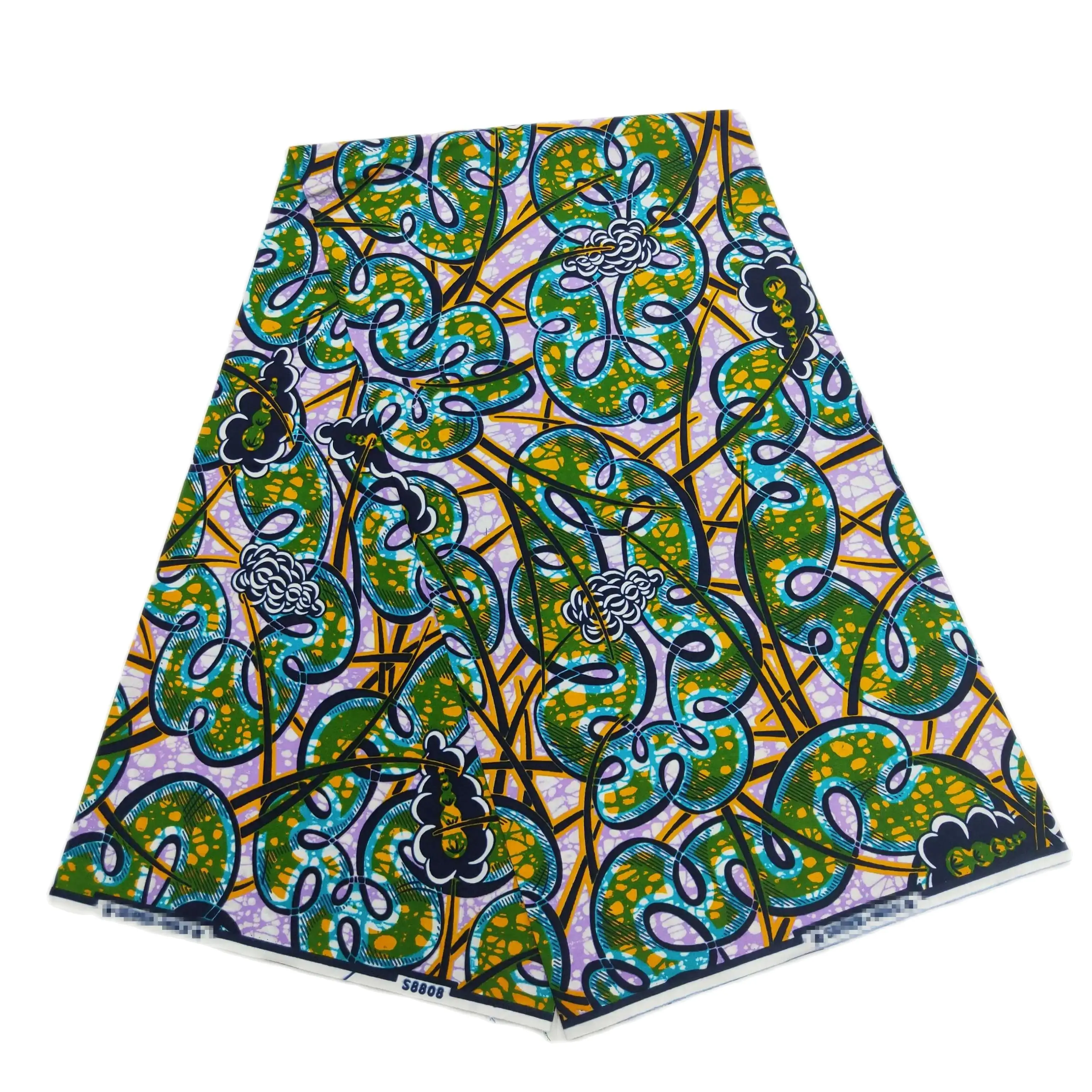 

Veritable Dutch Super-W Guaranteed Super Real Wax Print Fabric Hollandais Pagne Africa Dress 100% Cotton Wax Pagne Tissu VLS7539